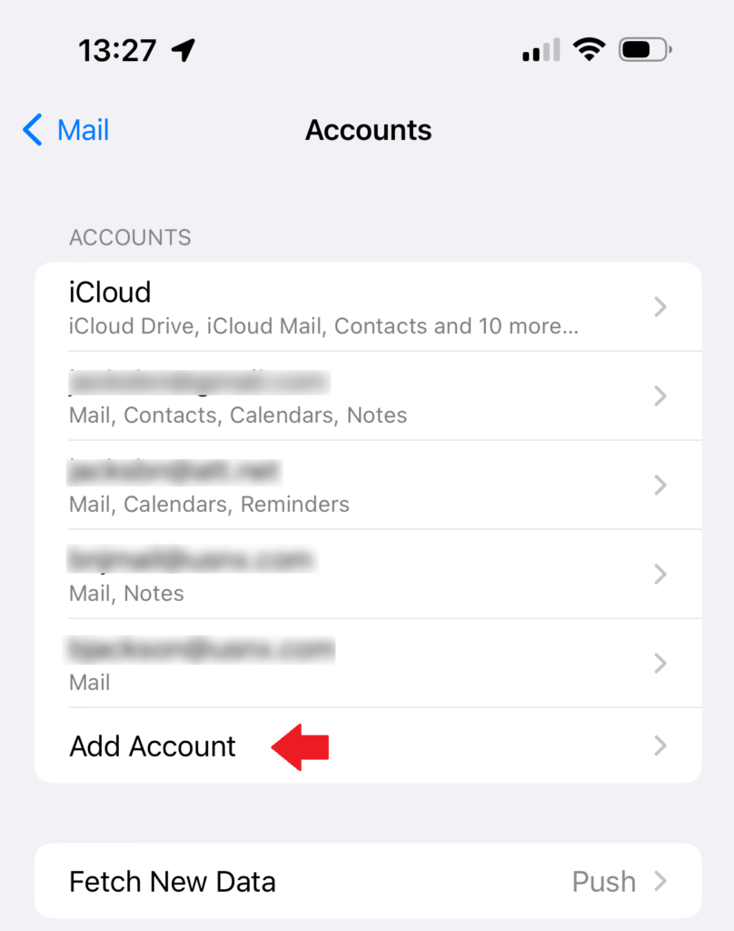 Select Add Account