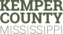 Kemper County Mississippi logo in green text