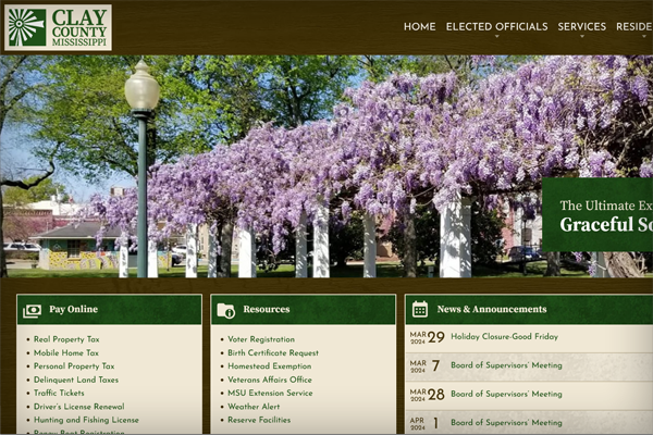CLAY COUNTY LAUNCHES WEBSITE