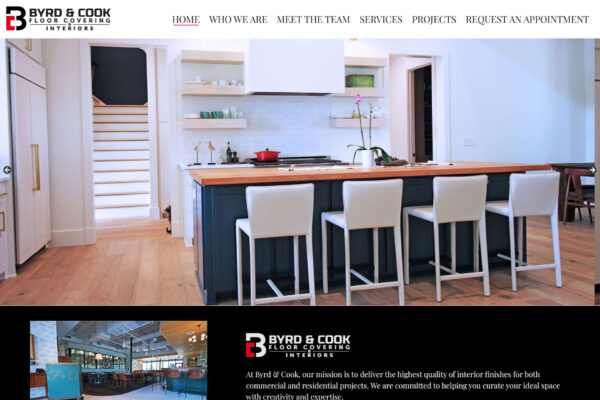 Byrd Cook website homepage