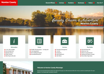 Newton County website homepage