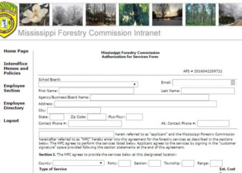 MS Forestry Commission Intranet